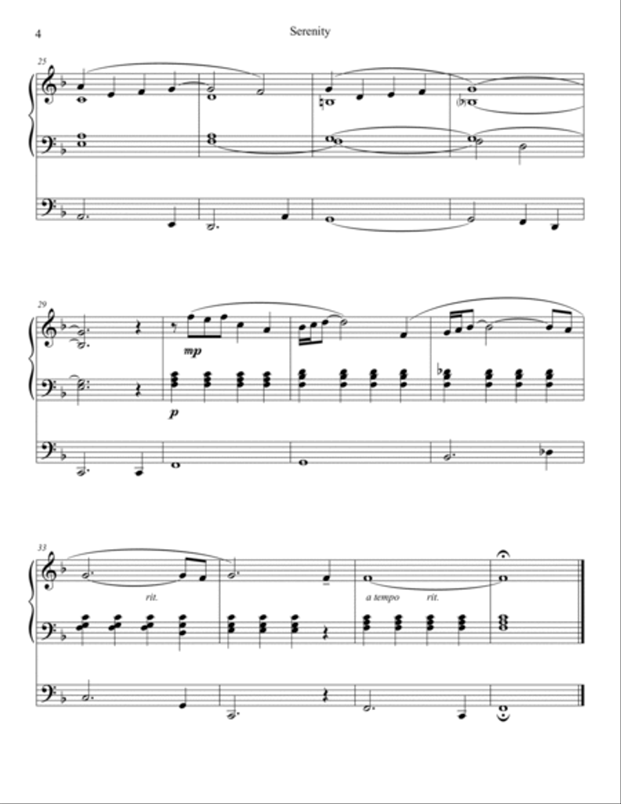 Serenity Organ Book Organ Solo scores gallery preview page 4