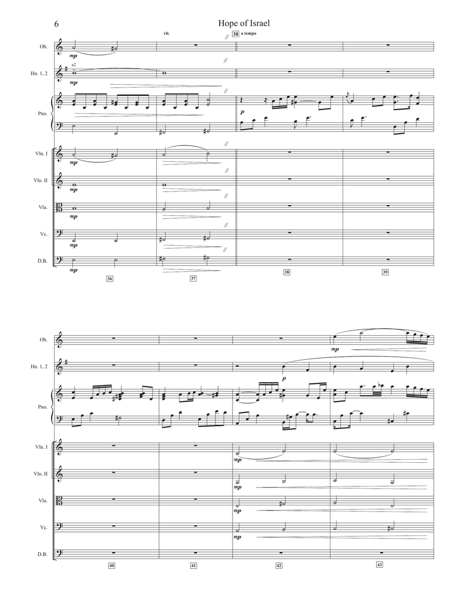 Hope Of Israel Chamber Orchestra scores gallery preview page 6