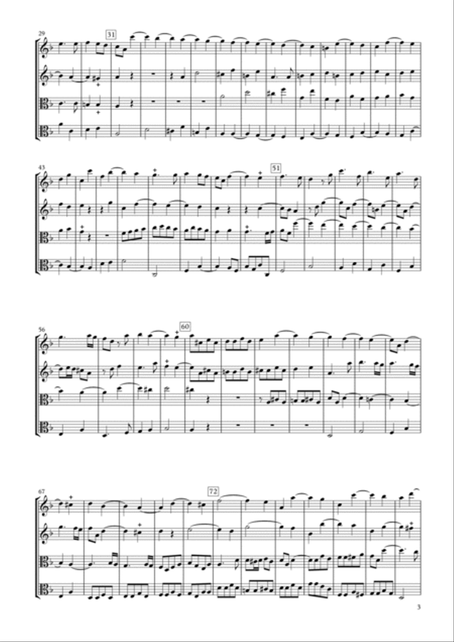 Sonata Op.34-5 for Two Violins & Two Violas String Duet scores gallery preview page 3