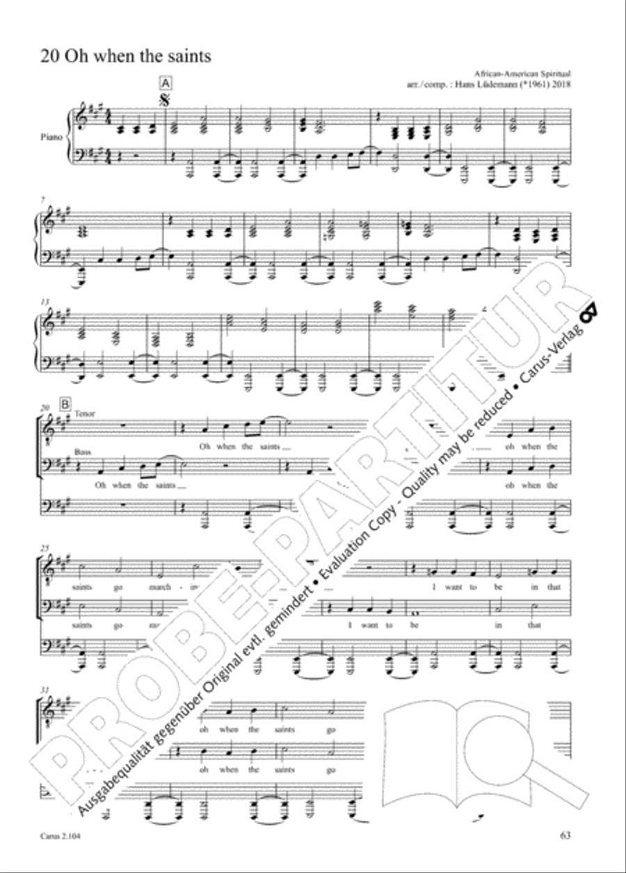 Hallelujah. Gospels and Spirituals for mixed choir Mixed Choir scores gallery preview page 51