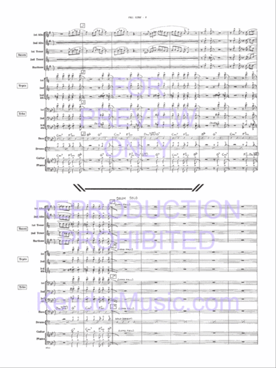 Moose The Mooche (Full Score) Jazz Ensemble scores gallery preview page 9