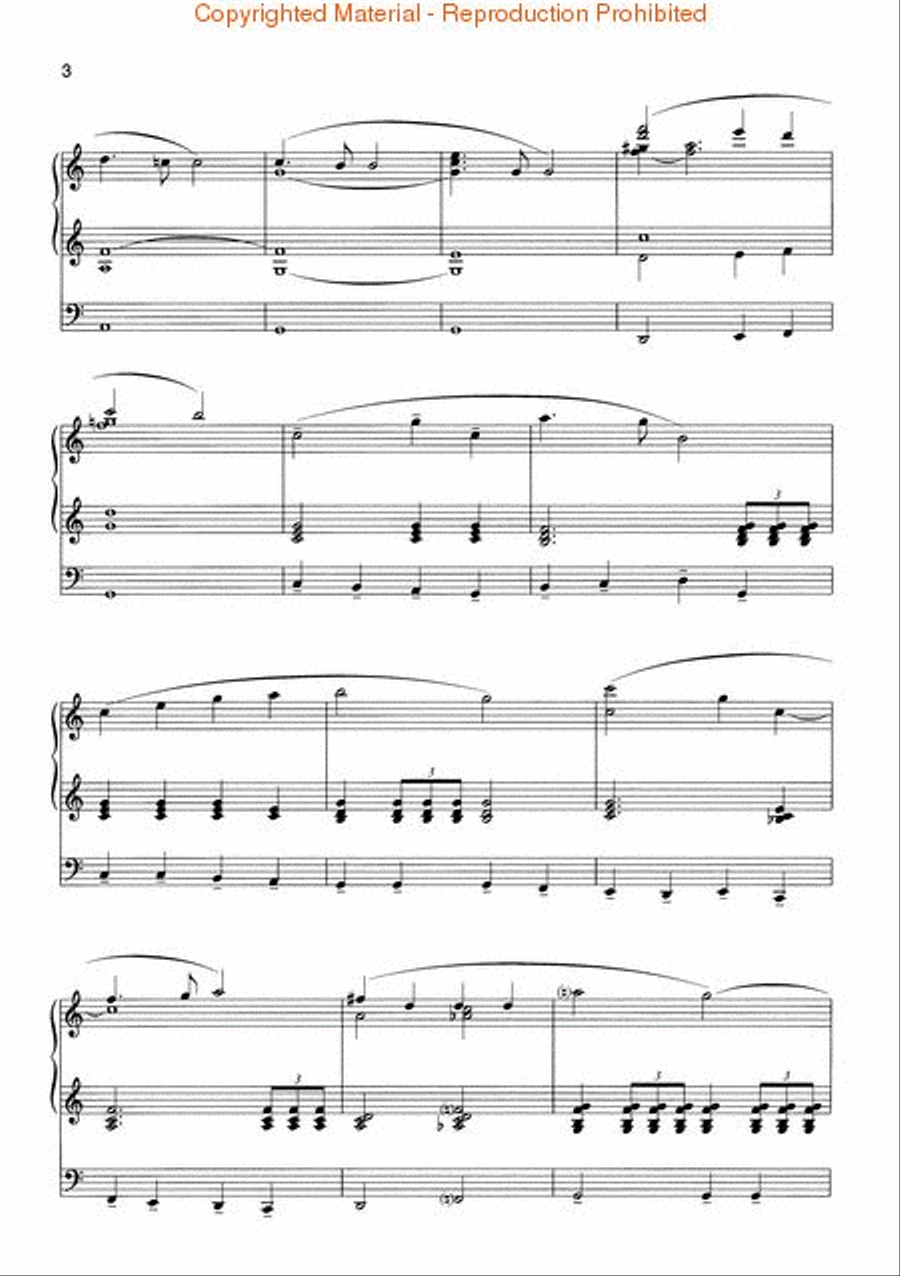 Wedding Processional (from The Sound of Music) Organ scores gallery preview page 3