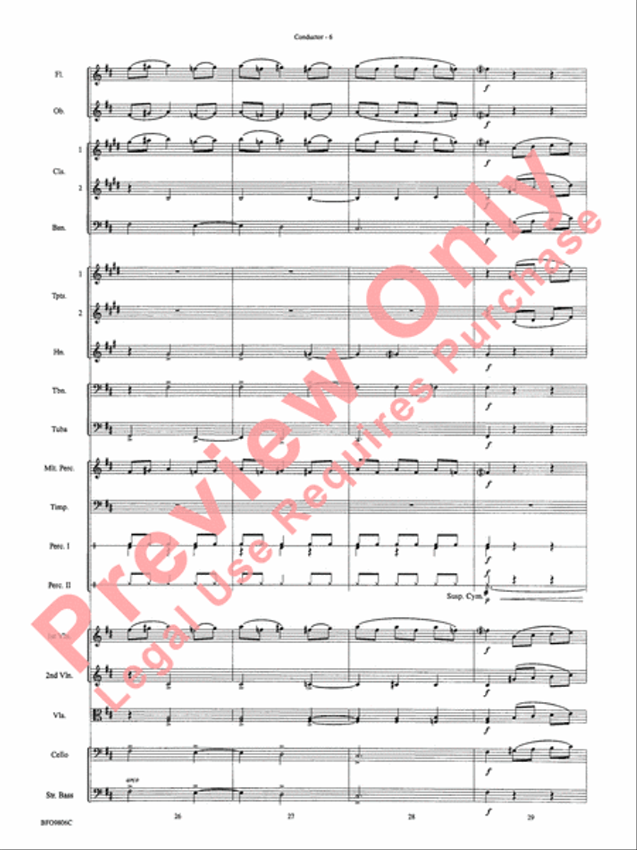 Waltz of the Flowers (from The Nutcracker Suite) Full Orchestra scores gallery preview page 9