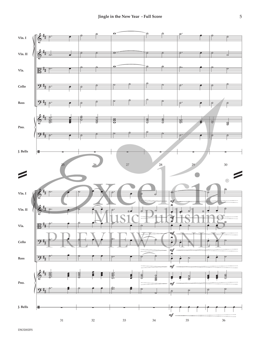 Jingle In The New Year (Score) String Orchestra scores gallery preview page 5