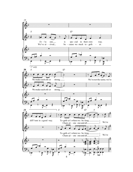 We're All In This Together (from High School Musical) (arr. Rick Hein)