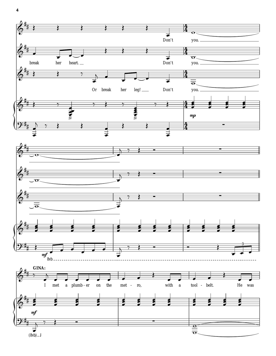 A Better Haircut (from Amélie The Musical) Voice scores gallery preview page 4