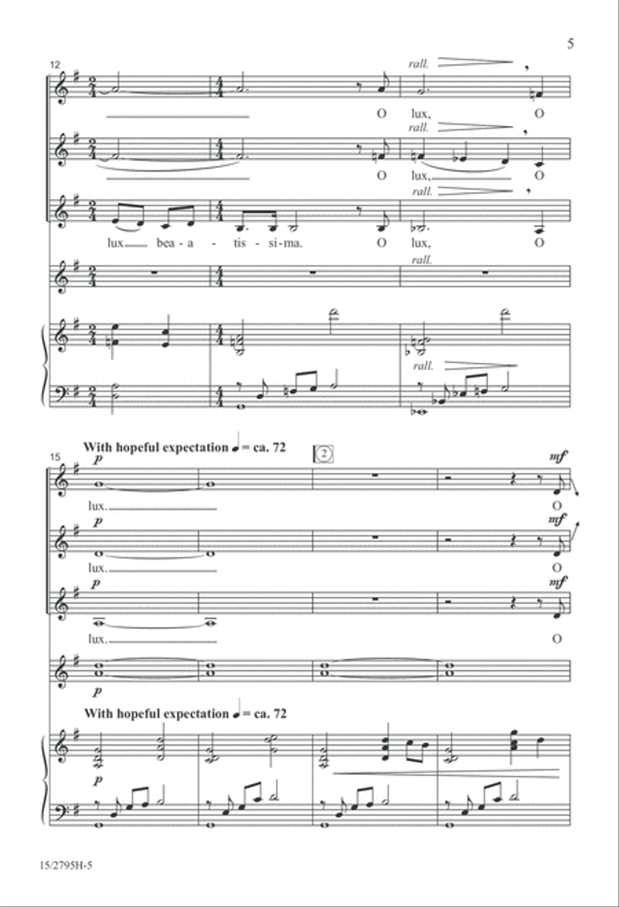 O Lux Beatissima SSA scores gallery preview page 6
