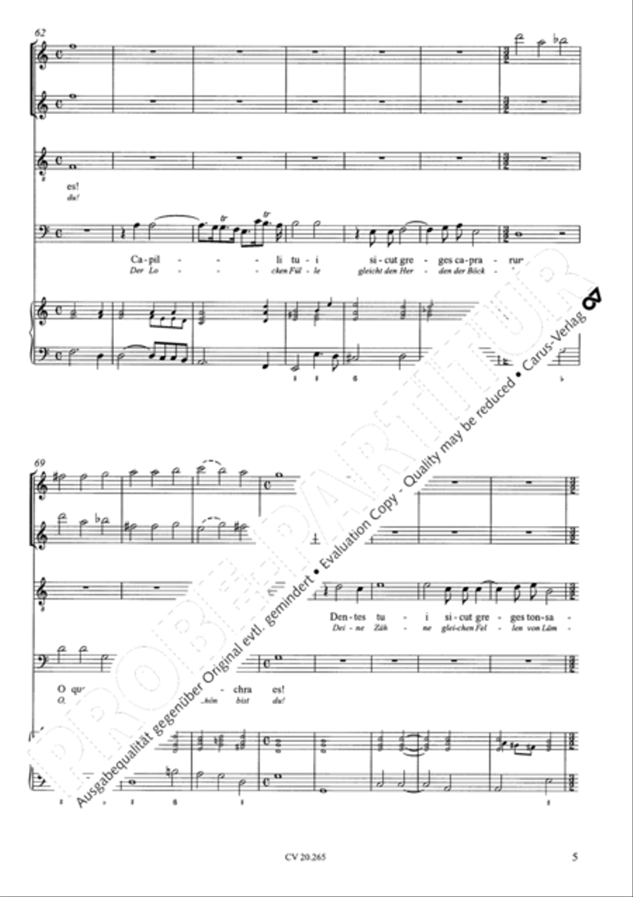 O quam tu pulchra es; Veni de Libano Score scores gallery preview page 6