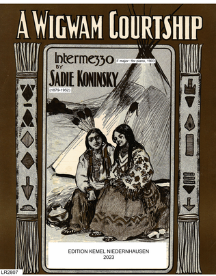 Book cover for A wigwam courtship