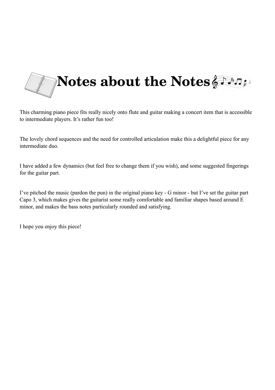 Chanson Triste (Tchaikovsky) - flute & guitar duet Flute scores gallery preview page 3