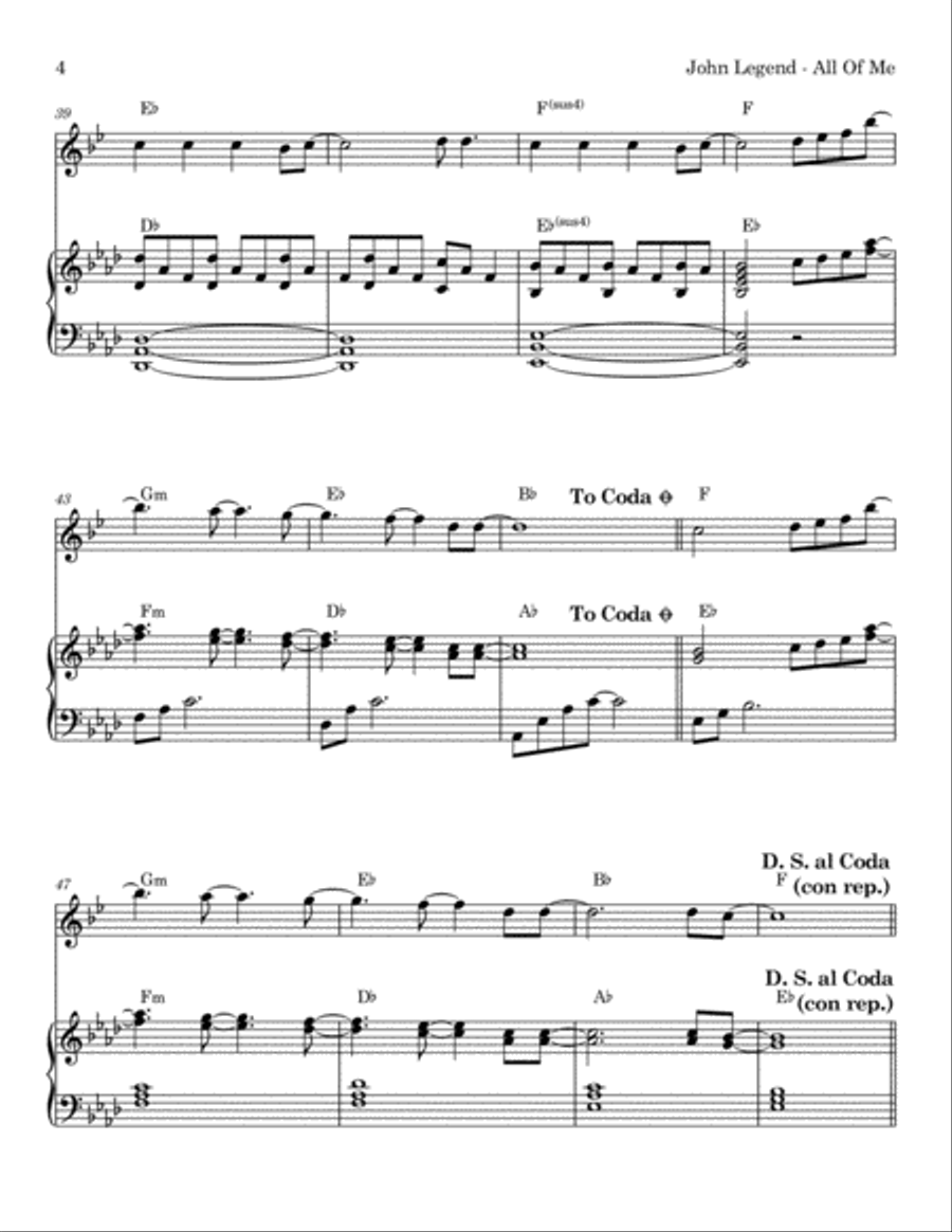 All Of Me All Of Me Tenor Saxophone scores gallery preview page 4