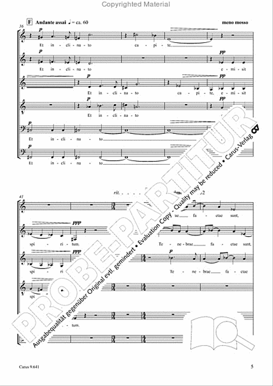 Tenebrae factae sunt SSATBB scores gallery preview page 6