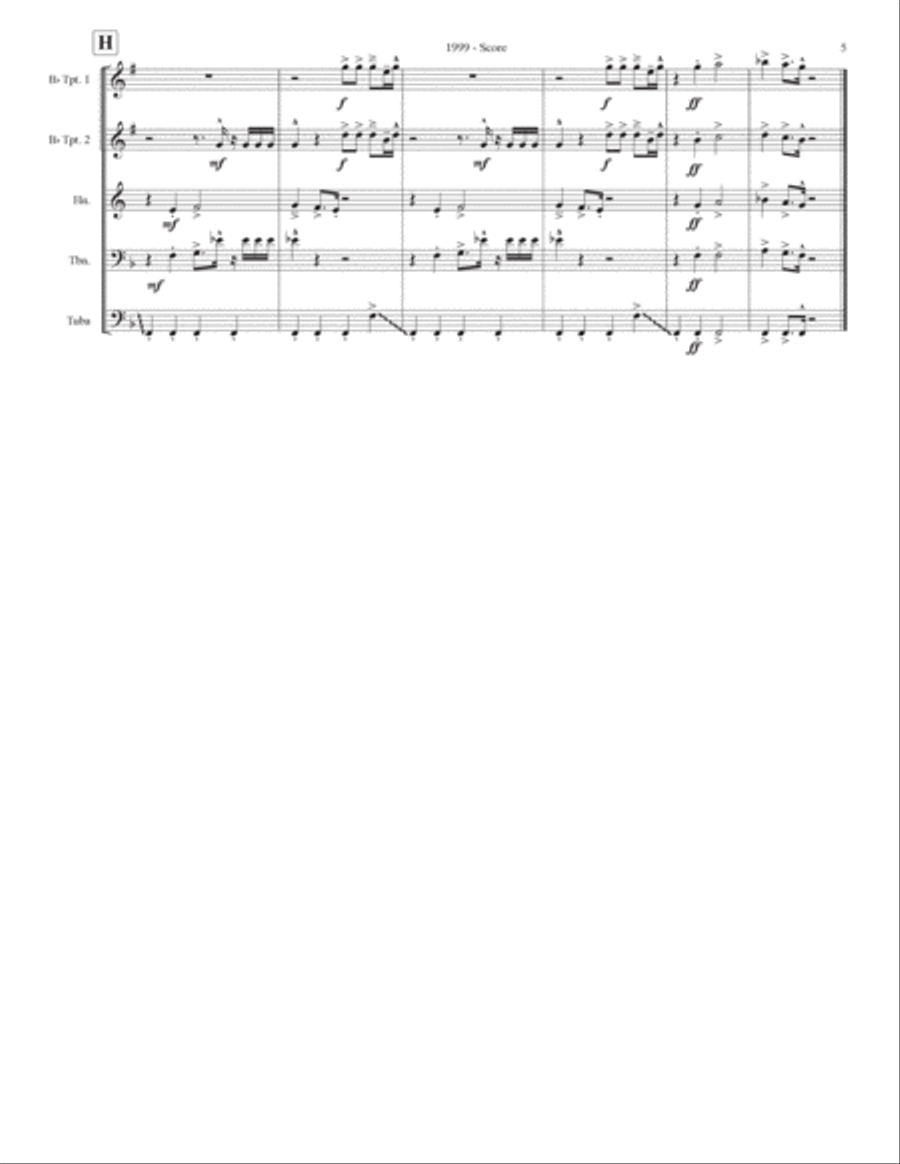 1999 Brass Ensemble scores gallery preview page 5