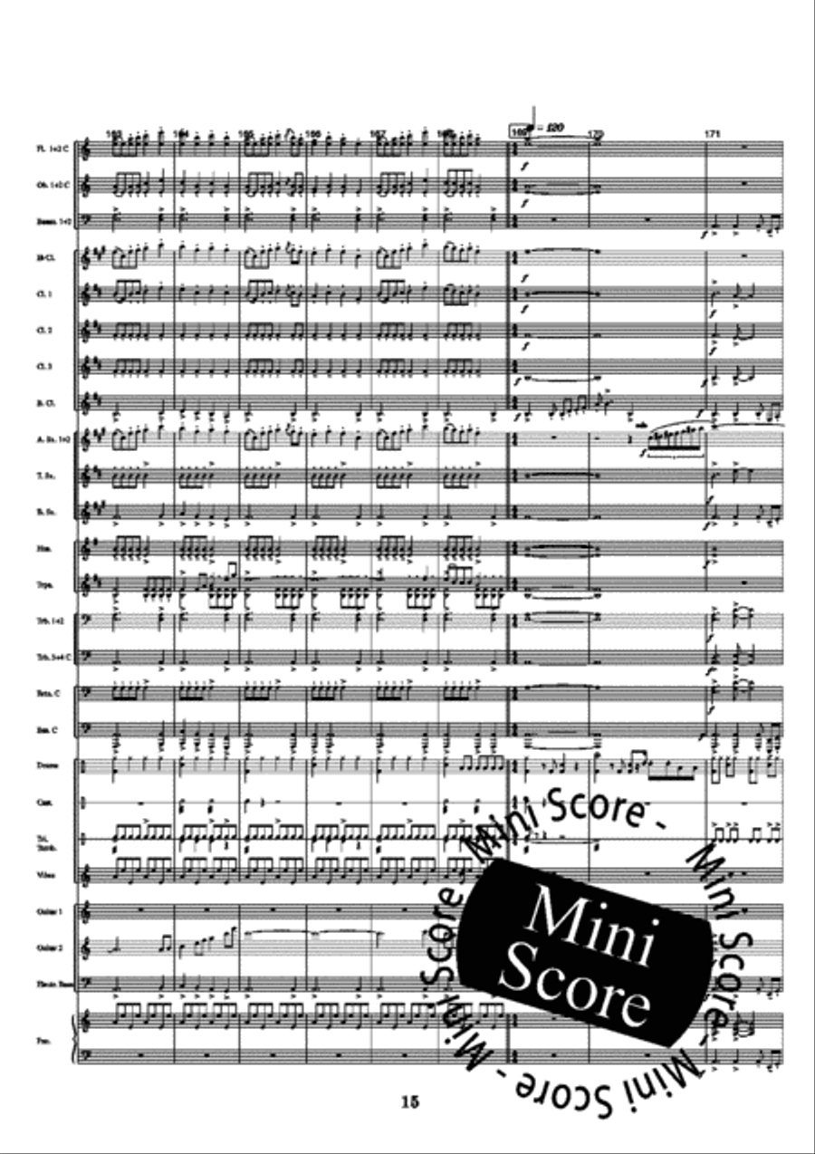 Jigue Concert Band scores gallery preview page 21