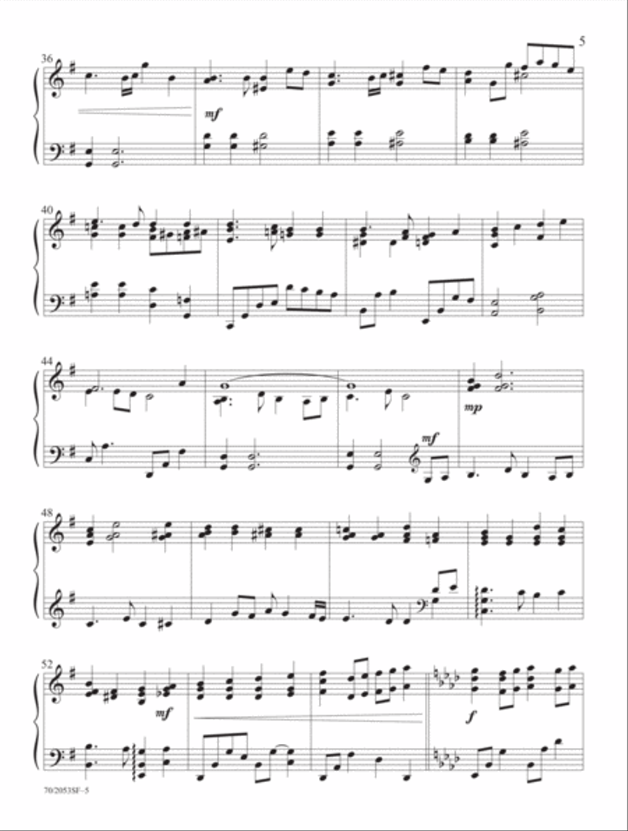 Peace on Earth Piano Solo scores gallery preview page 12