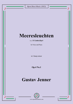 Jenner-Meeresleuchten,in f sharp minor,Op.4 No.1