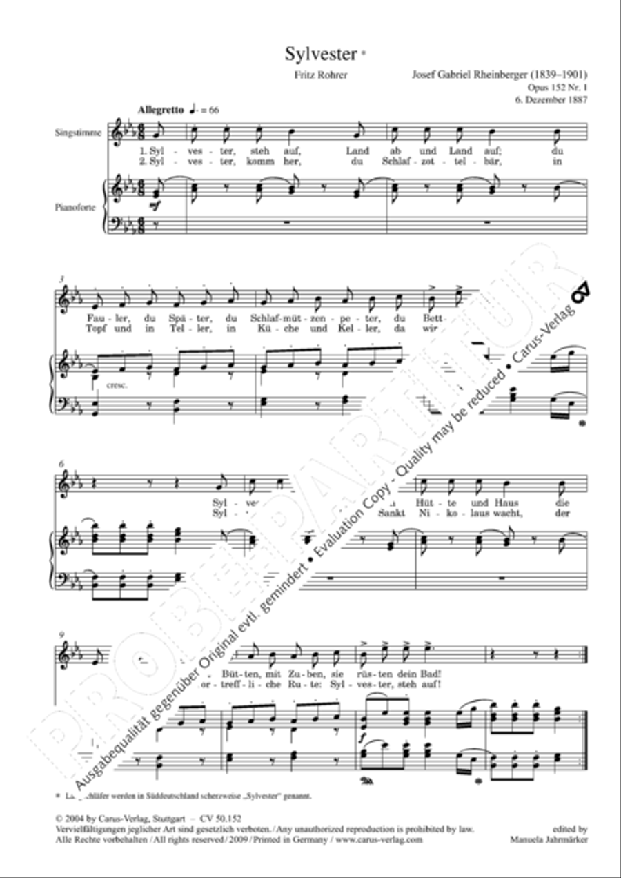 Liederbuch fur Kinder op. 152 Choir scores gallery preview page 5