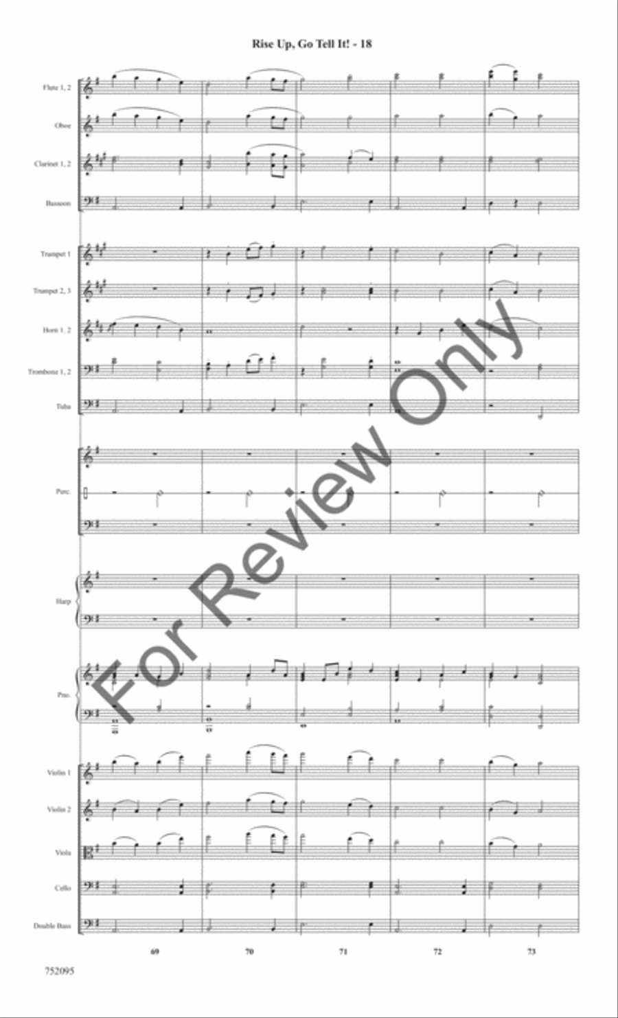 Rise Up, Go Tell It! Rise Up, Go Tell It! Full Orchestra scores gallery preview page 21