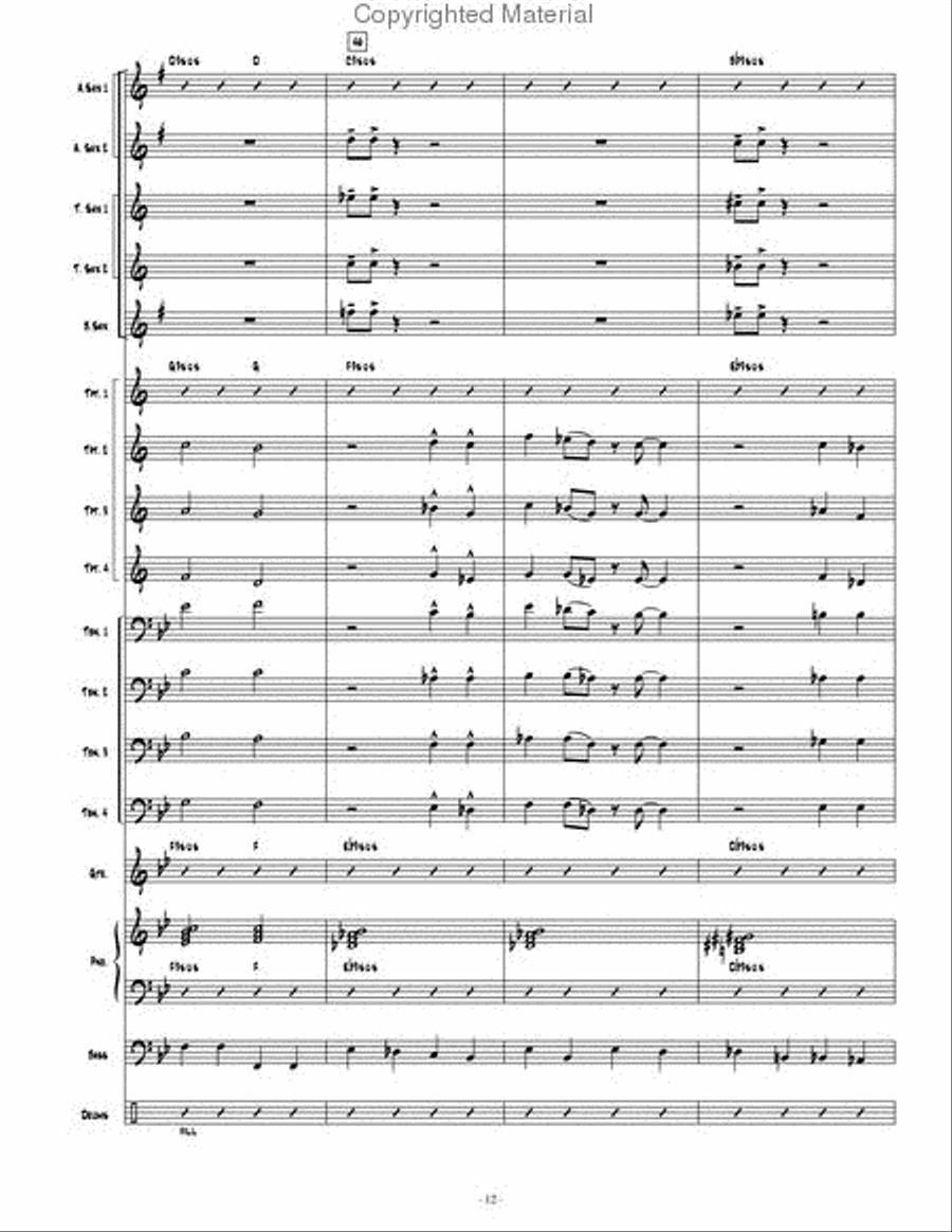 Contemporary Convergence Jazz Ensemble scores gallery preview page 13