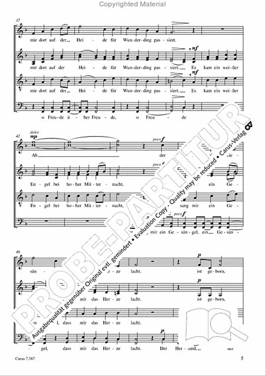 O Freude uber Freude 4-Part scores gallery preview page 6