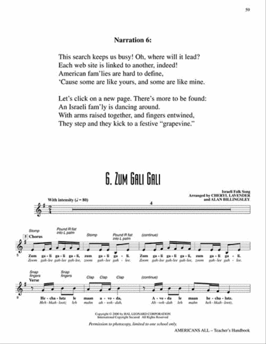 Americans All Choir scores gallery preview page 6