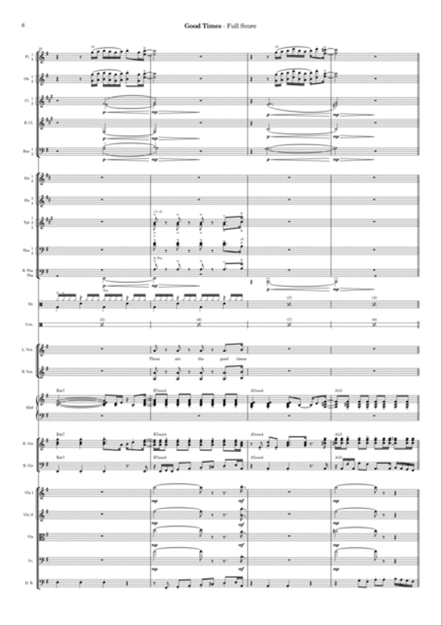 Good Times Full Orchestra scores gallery preview page 6