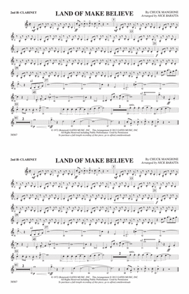 Book cover for Land of Make Believe: 2nd B-flat Clarinet