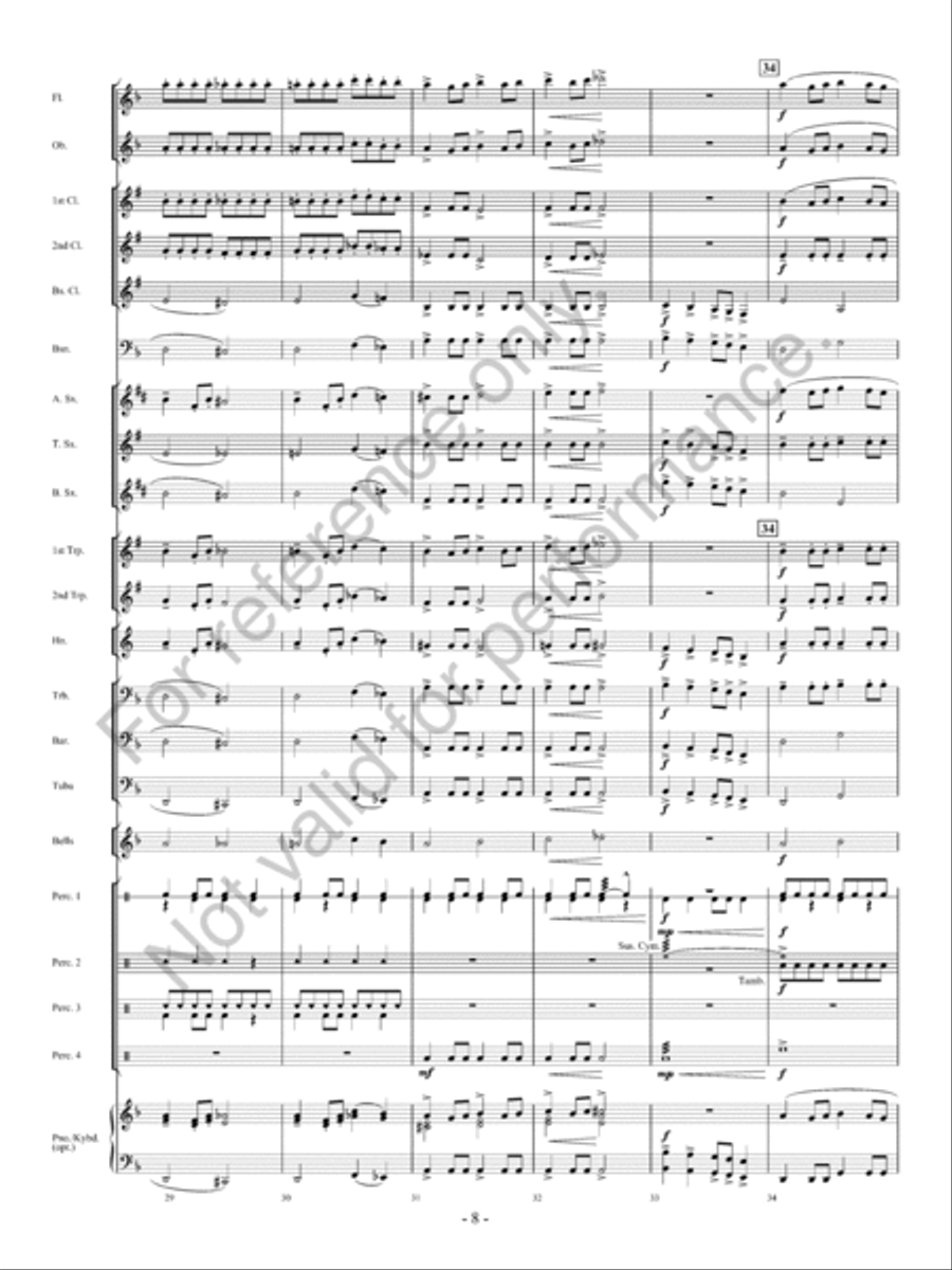 Raptors: Birds of Prey Concert Band scores gallery preview page 9