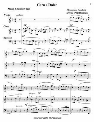 Cara e Dolce-Scarlatti-Mixed Chamber Trio 2