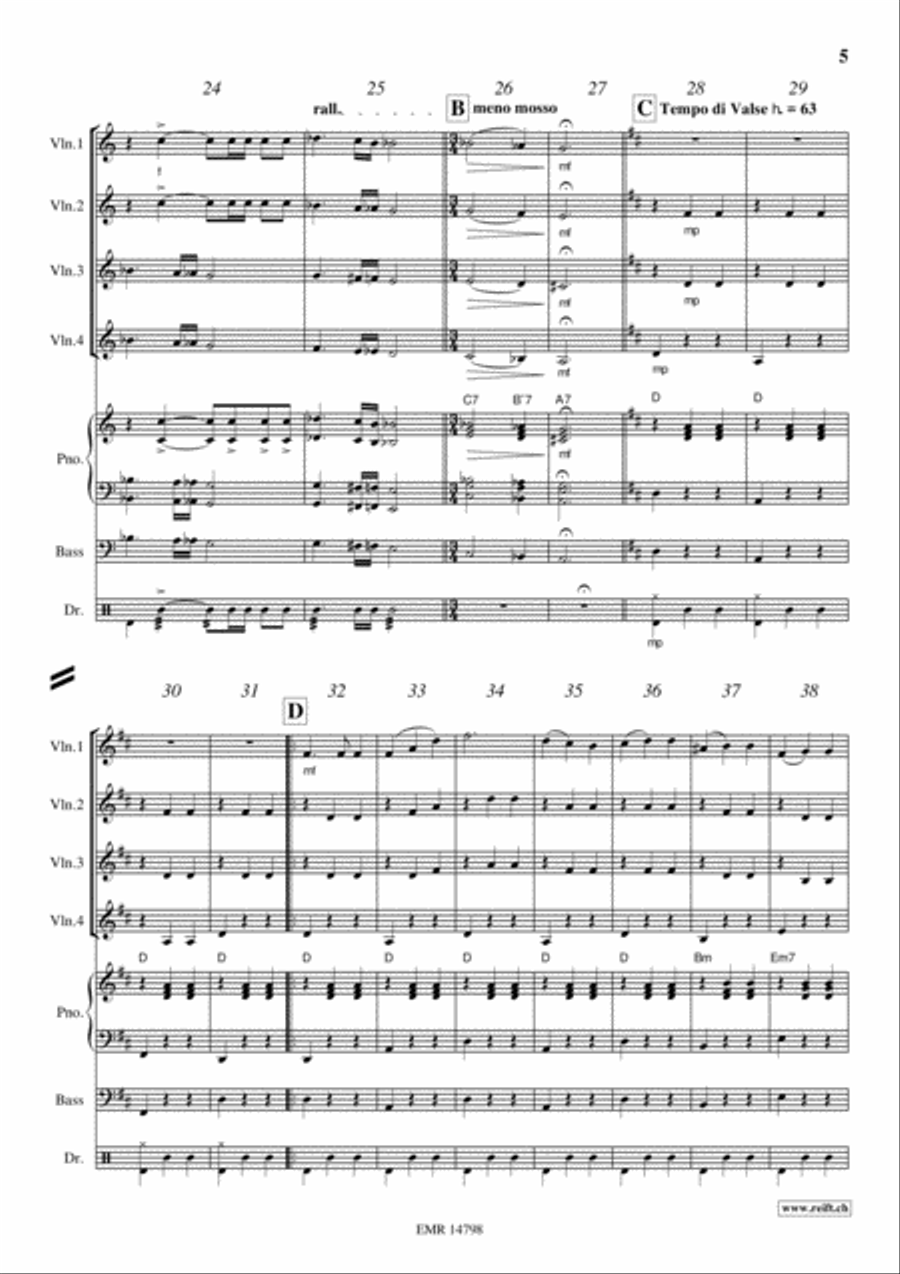 Movie Sequences Violin scores gallery preview page 5