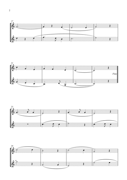 Silent Night (for horn duet, suitable for grades 1-5) image number null