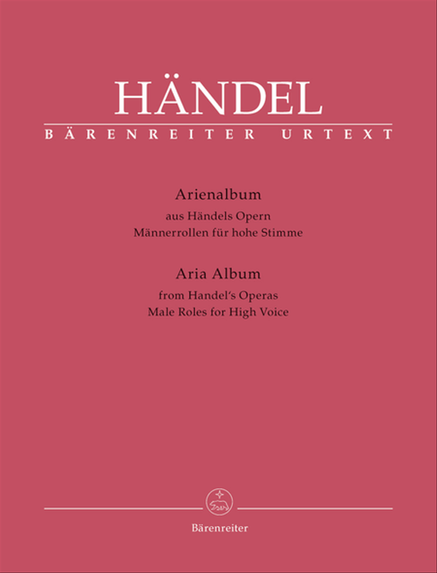 Arienalbum aus Handels Opern. Mannerrollen fur hohe Stimme Soprano Voice scores gallery preview page 1