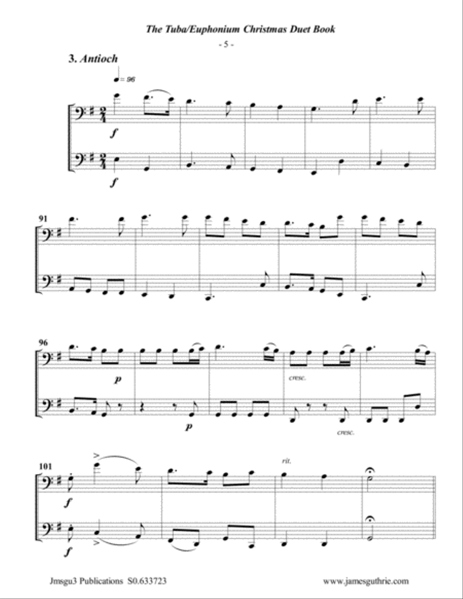 The Tuba & Euphonium Christmas Duet Book Brass Duet scores gallery preview page 6