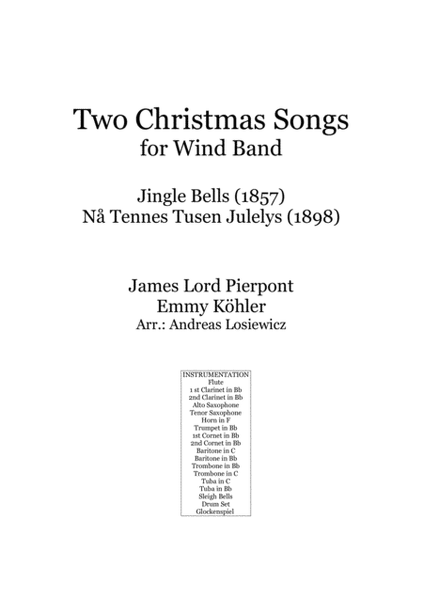 Two Christmas Songs for Wind Band image number null