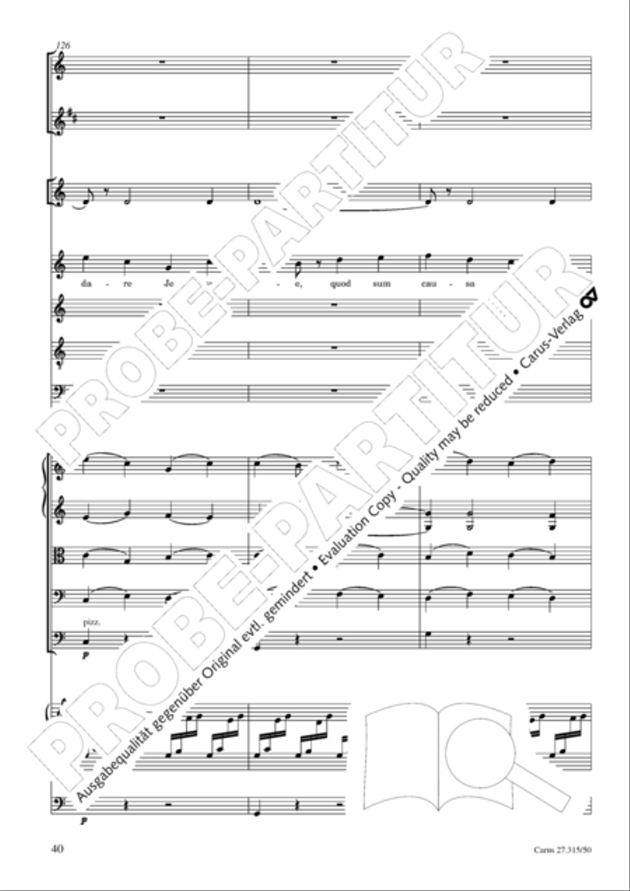 Requiem in C major 4-Part scores gallery preview page 43
