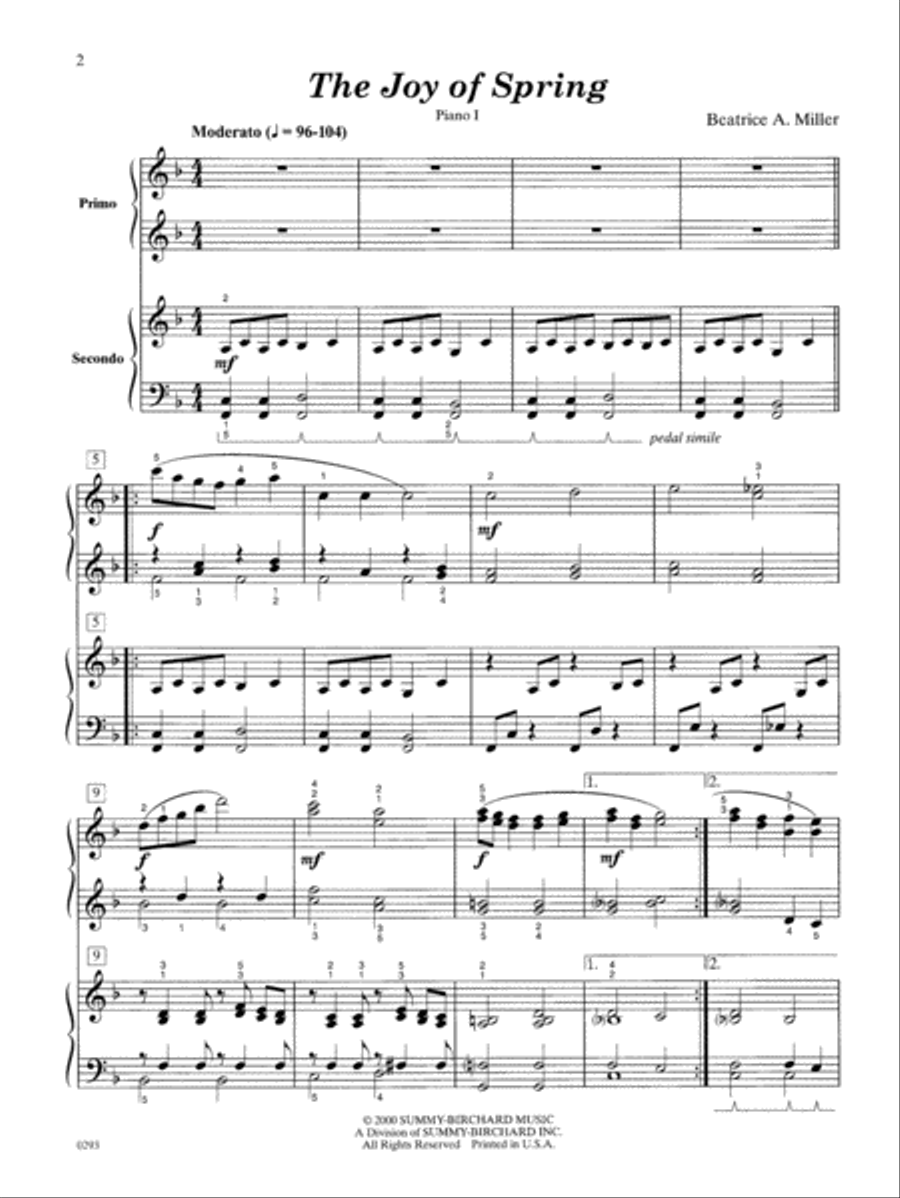 The Joy of Spring Small Ensemble scores gallery preview page 2