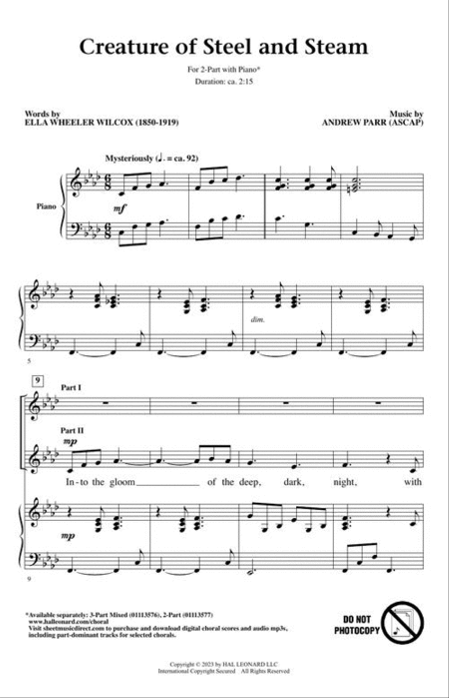 Creature of Steel and Steam 2-Part scores gallery preview page 3