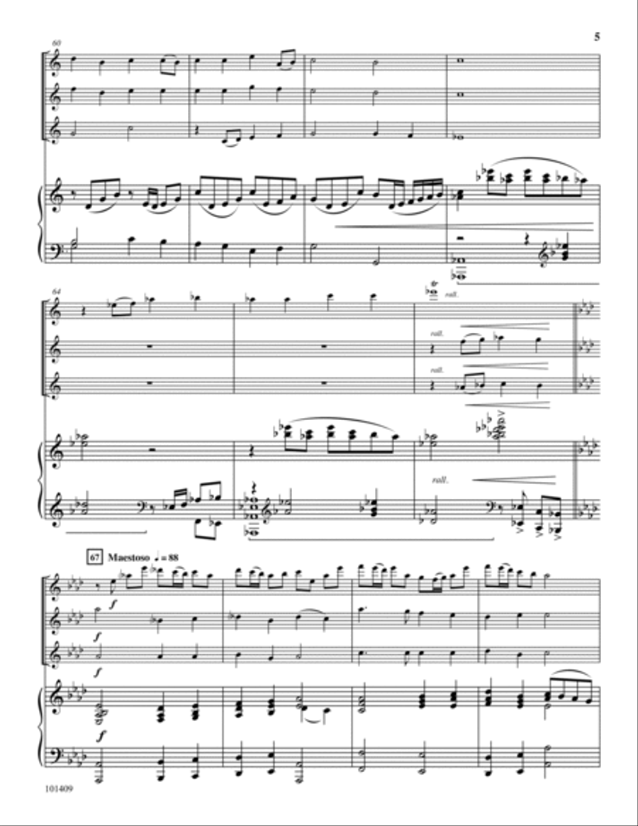Fairest Lord Jesus Fairest Lord Jesus Small Ensemble scores gallery preview page 5