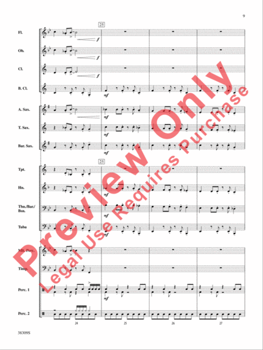Dune Buggy Concert Band scores gallery preview page 9