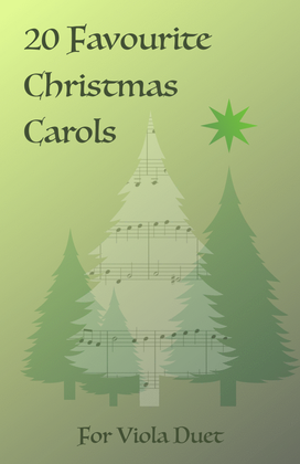 Book cover for 20 Favourite Christmas Carols for Viola Duet