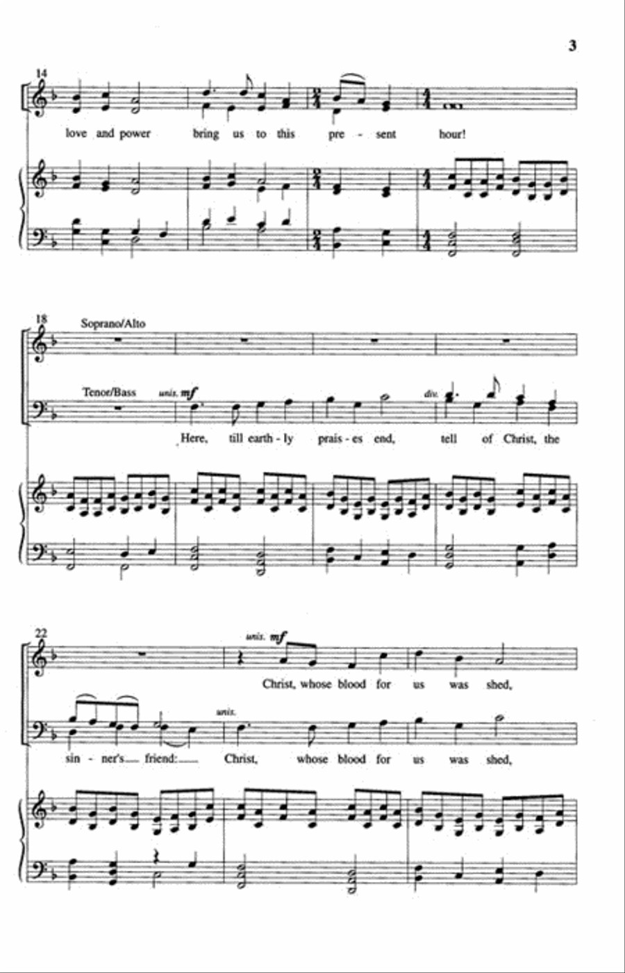 Here Within This House of Prayer 4-Part scores gallery preview page 3