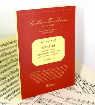 Book cover for Second book of sonatas for the violin and for the flute with continuo bass
