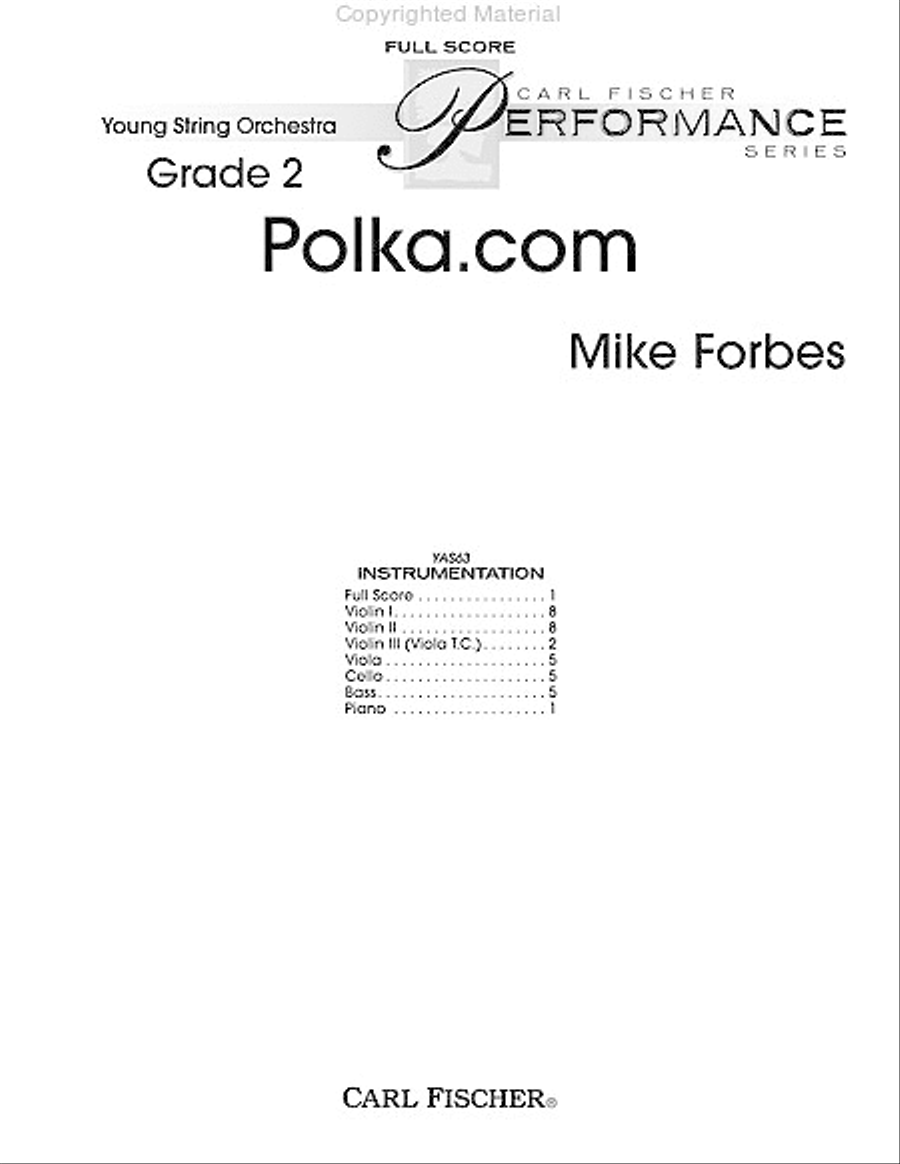 Polka.Com String Orchestra scores gallery preview page 2