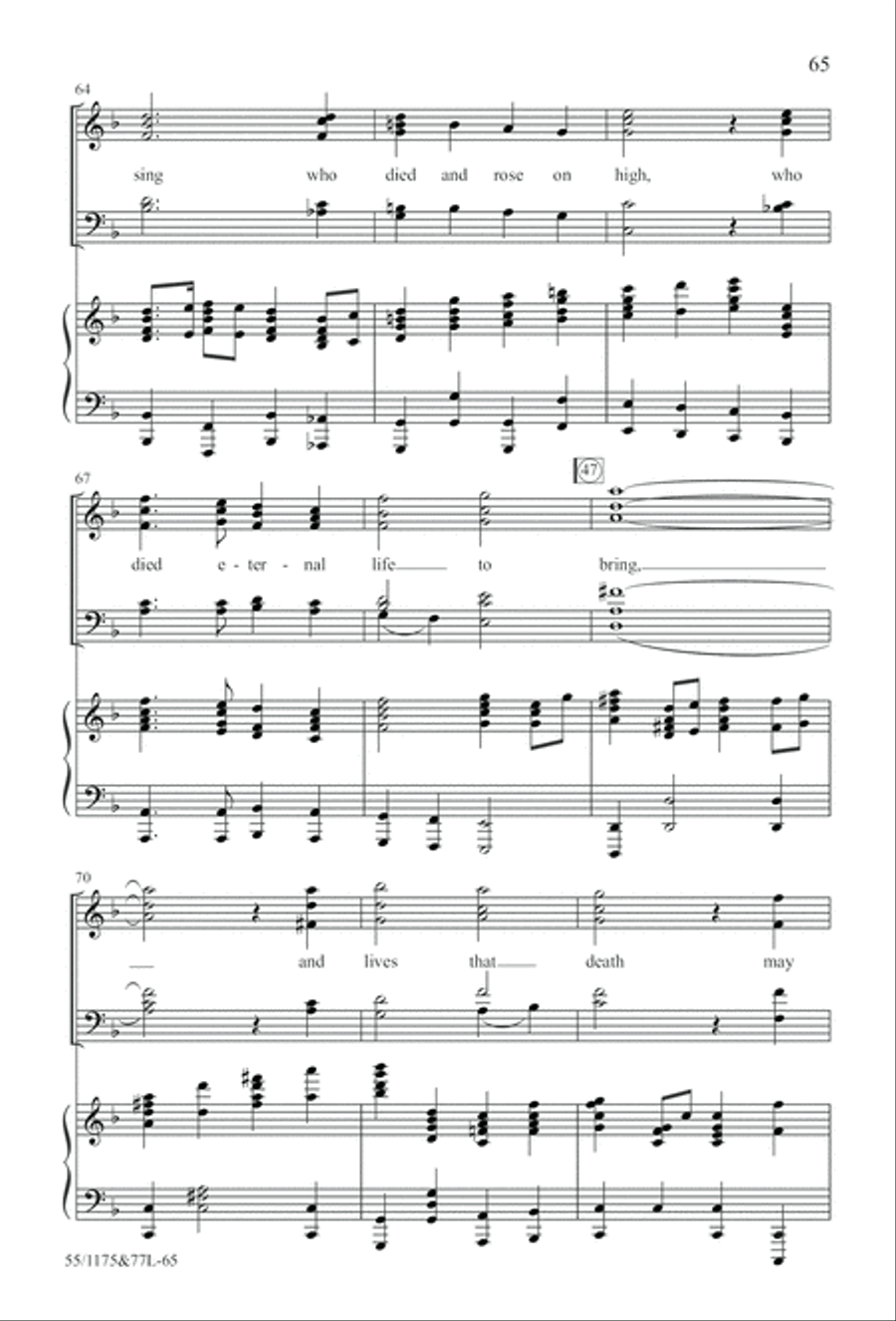 Behold the Lamb! 4-Part scores gallery preview page 66