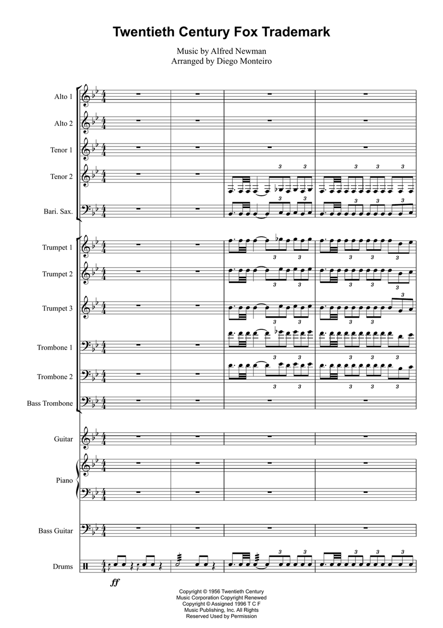 Twentieth Century Fox Trademark Small Ensemble scores gallery preview page 2