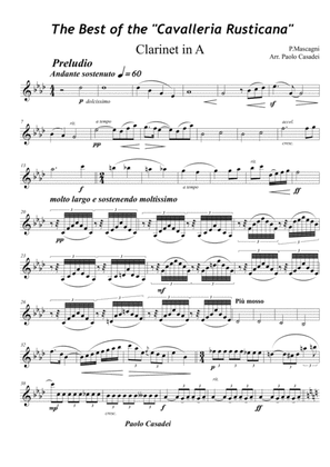 Book cover for cavalleria Rusticana per Quintetto di fiati - Clarinet in A