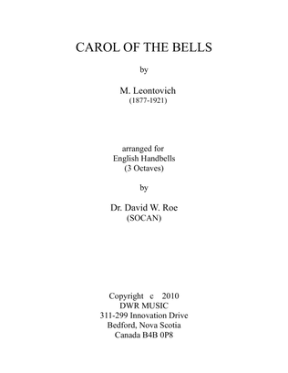 Carol of the Bells by M. Leontovich (1877-1921)