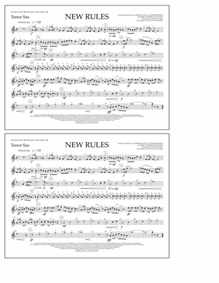 New Rules - Tenor Sax