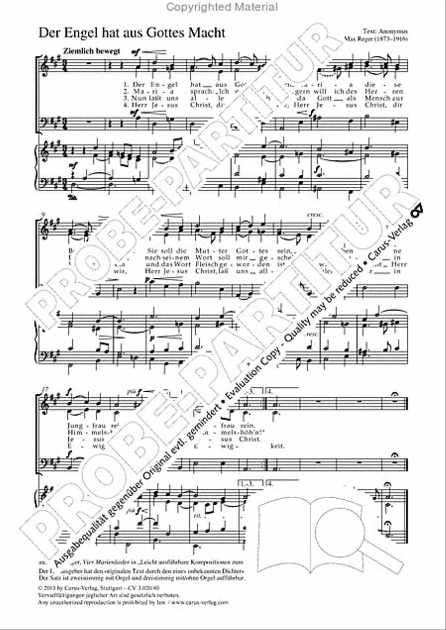 Der Engel hat aus Gottes Macht 3-Part scores gallery preview page 2