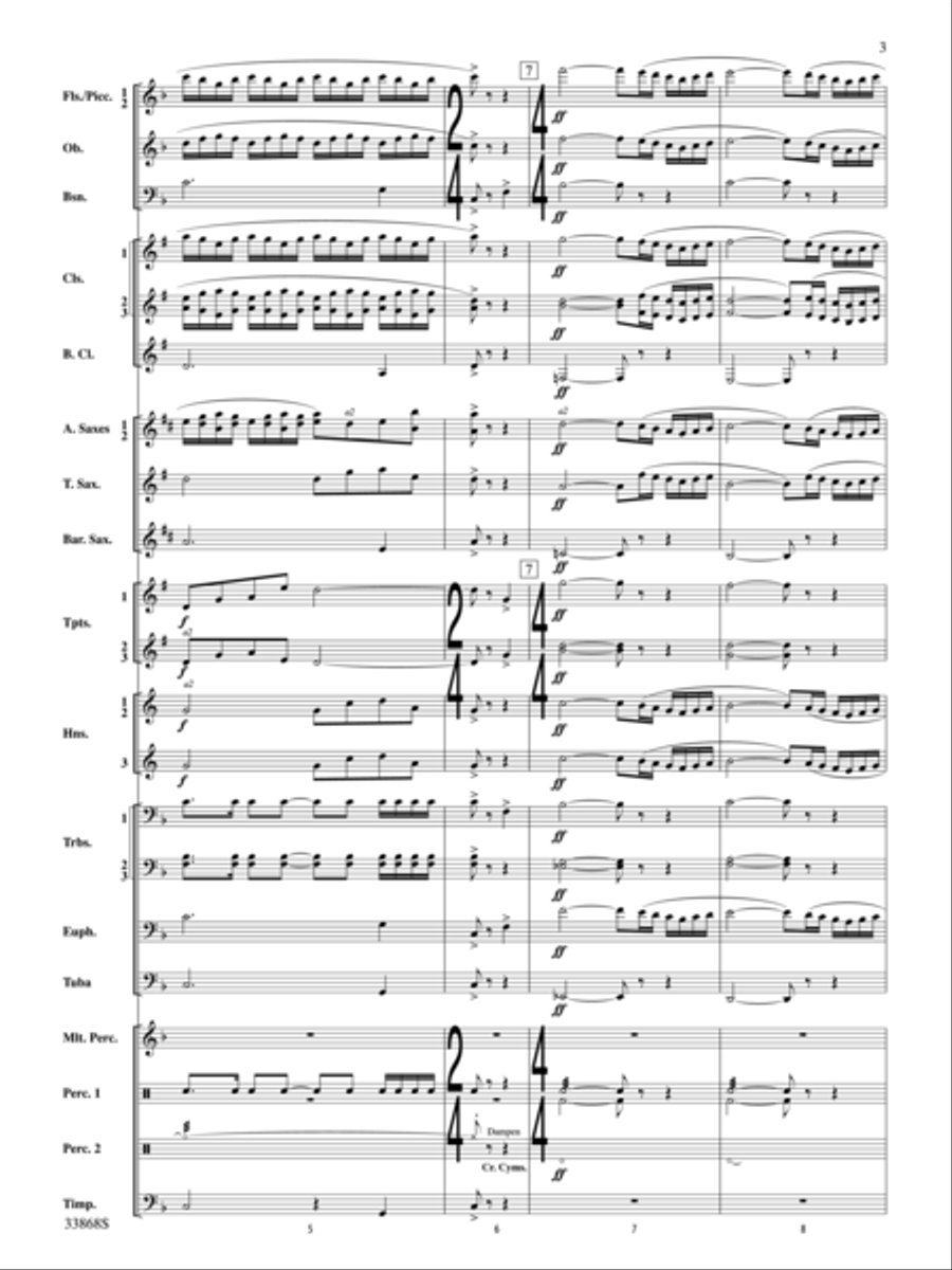 Memor Vita! Memor Vita! Concert Band scores gallery preview page 3